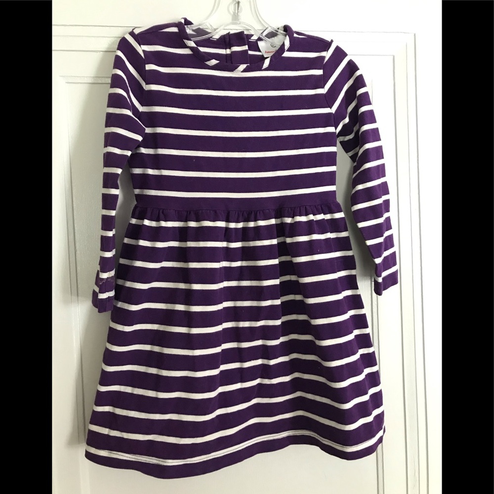 Hanna purple striped dress